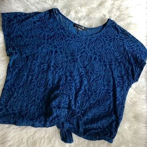 Blue Rose Top